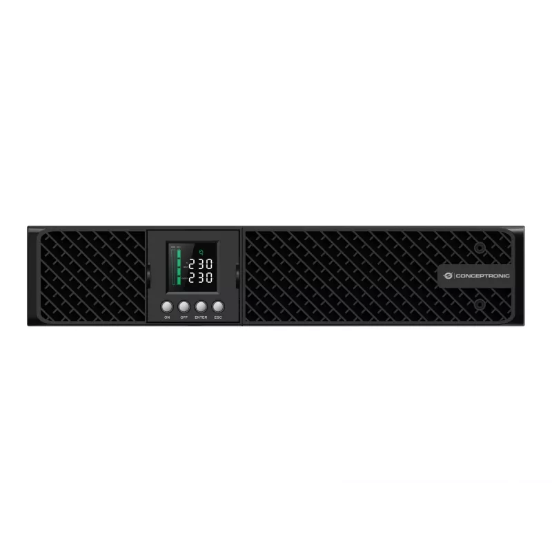 Conceptronic ZEUS51E3K 3000VA 3000W internetinis UPS, IEC, dvigubos konversijos (internetinis), 3 kVA, 3000 W, sinusinė, 220 V, 240 V