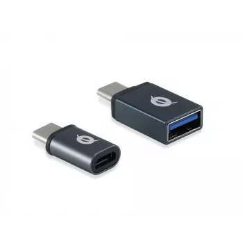 Conceptronic DONN04G USB-C į USB A/MicroB OTG adapteris, 2 vnt. pakuotėje, 10 Gbps (C-A), 480 Mbps (C-MicroUSB)