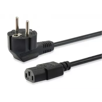 Aukštos kokybės „Equip“ maitinimo laidas, C13 į Schuko, 3,0 m, 3 m, IEC C13, CEE7/7, H05VV-F3G, 250 V, 10 A