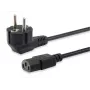 Aukštos kokybės „Equip“ maitinimo laidas, C13 į Schuko, 3,0 m, 3 m, IEC C13, CEE7/7, H05VV-F3G, 250 V, 10 A