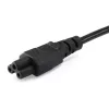“Equip” aukštos kokybės maitinimo laidas, C5 į Schuko, 1,8 m, 1,8 m, CEE 7/7, IEC C5, H05VV-F3G, 250 V, 2,5 A