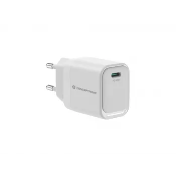CONCEPTRONIC ALTHEA19W45 1 prievado 45W GaN USB-C PD įkroviklis su PPS, PD 3.0, 100–240 V, baltas