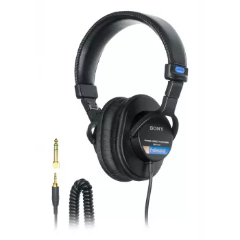 Sony MDR7506 ausinės / ausinės su mikrofonu Laidinės Galvos juosta Scenai/studijai Juodos