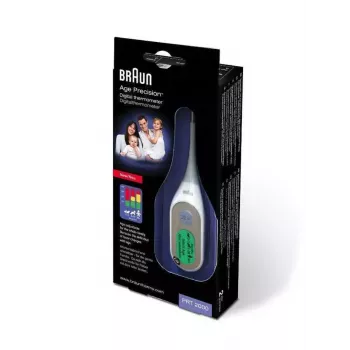 Braun PRT2000 skaitmeninis kūno termometras, kontaktinis Mėlyna, Balta Pažasties