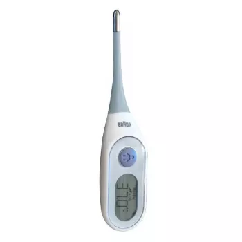 Braun PRT2000 skaitmeninis kūno termometras, kontaktinis Mėlyna, Balta Pažasties