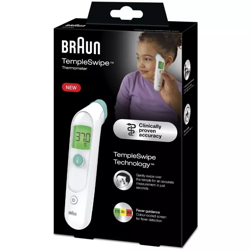 Braun BST200WE nuotolinio jutiklio termometras Baltas Kaktos Mygtukai