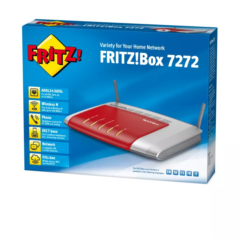 FRITZ! Box 7272 International belaidis maršrutizatorius Gigabit Ethernet