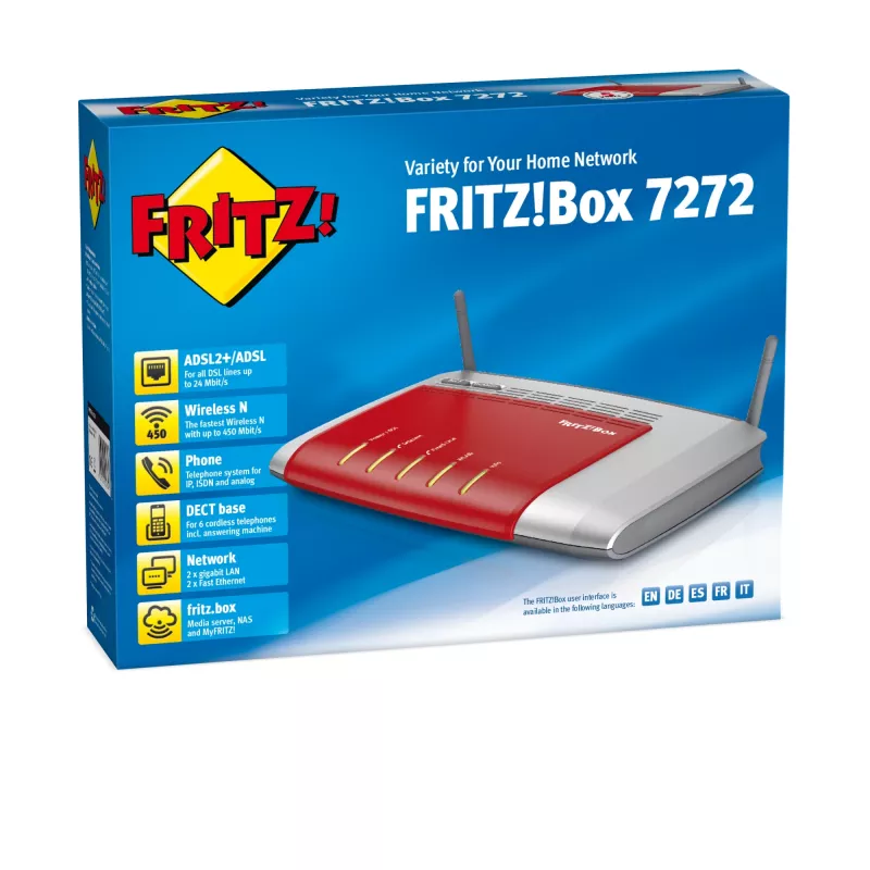 FRITZ! Box 7272 International belaidis maršrutizatorius Gigabit Ethernet