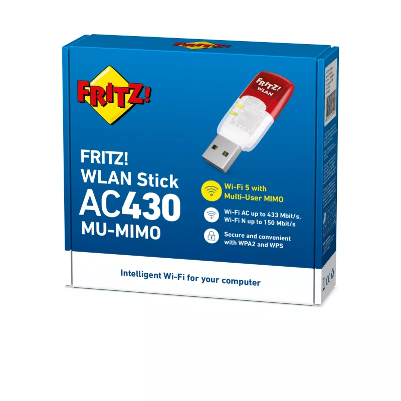 WLAN Stick AC 430 Edition MU-MIMO International, Wireless, USB, WLAN, Wi-Fi 5 (802.11ac), 583 Mbit/s, Skaidrus