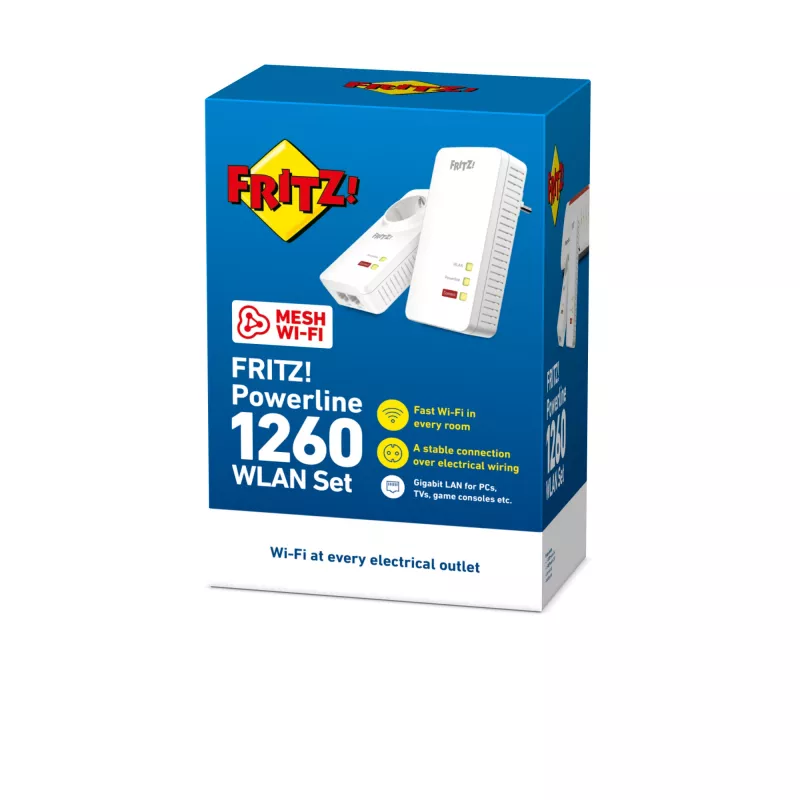 Powerline FRITZ 1260 WLAN rinkinys International