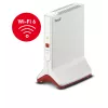 Belaidis diapazono plėtiklis AVM FRITZ!Repeater 6000 Edition International — trijų dažnių juostų 6000 Mbps, 2x LAN, balta
