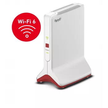 Belaidis diapazono plėtiklis AVM FRITZ!Repeater 6000 Edition International — trijų dažnių juostų 6000 Mbps, 2x LAN, balta