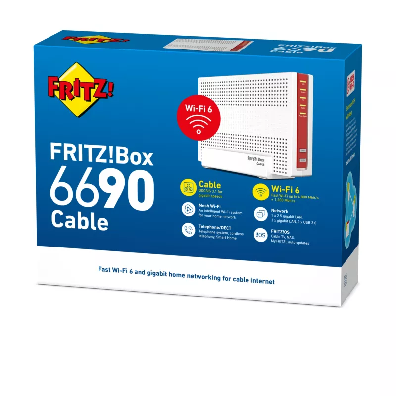Box FRITZ 6690 kabelis International