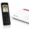 DECT belaidis ragelis AVM FRITZ! X6 juodas — garsiakalbis, atsakiklis, skambintojo ID, 100 įrašų telefonų knyga