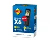 DECT belaidis ragelis AVM FRITZ! X6 juodas — garsiakalbis, atsakiklis, skambintojo ID, 100 įrašų telefonų knyga