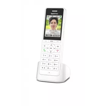 DECT belaidis ragelis FRITZ X6 baltas International — garsiakalbis, atsakiklis, 100 įrašų telefonų knyga