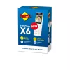 DECT belaidis ragelis FRITZ X6 baltas International — garsiakalbis, atsakiklis, 100 įrašų telefonų knyga