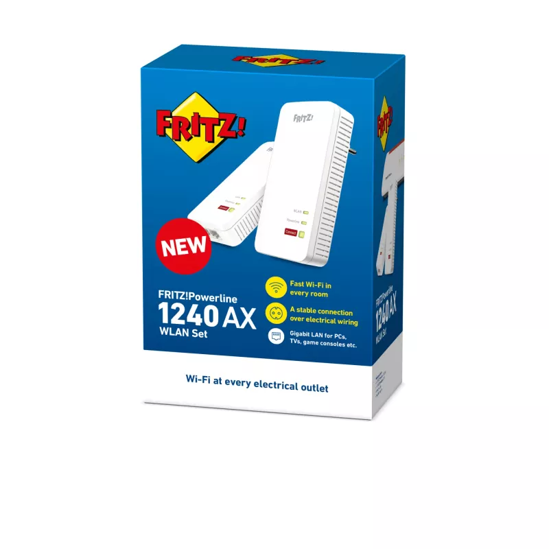 Powerline 1240 AX WLAN rinkinys 1200 Mbit/s Ethernet LAN Wi-Fi Baltas 2 vnt.