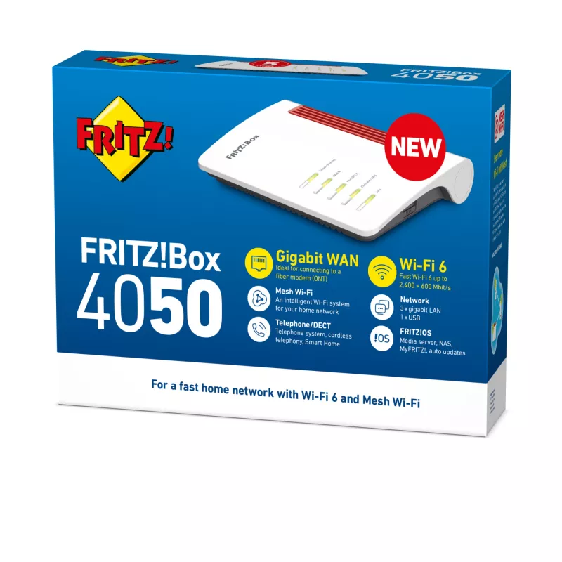 Box 4050 International belaidis maršrutizatorius Dviejų juostų (2,4 GHz / 5 GHz)