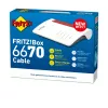 Box FRITZ 6670 kabelis Edition International belaidis maršrutizatorius 2.5 Gigabit Ethernet Dviejų juostų (2.4 GHz / 5 GHz) Raudona, Balta