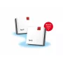 Tinklo sistema FRITZ!Mesh Set 1600 2-Pack International Edition dvi juostos (2,4 GHz / 5 GHz) Wi‑Fi 6 (802.11ax) raudona, balta vidinė