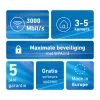 Tinklo sistema FRITZ!Mesh Set 1600 2-Pack International Edition dvi juostos (2,4 GHz / 5 GHz) Wi‑Fi 6 (802.11ax) raudona, balta vidinė