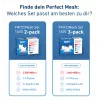 Tinklo sistema FRITZ!Mesh Set 1600 2-Pack International Edition dvi juostos (2,4 GHz / 5 GHz) Wi‑Fi 6 (802.11ax) raudona, balta vidinė