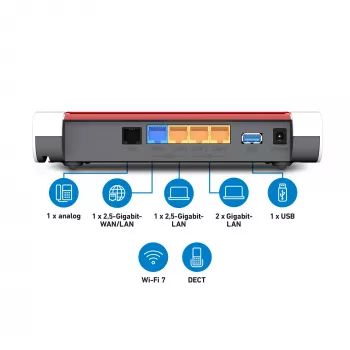 Box FRITZ 4630 International belaidis maršrutizatorius 2.5 Gigabit Ethernet Dviejų dažnių (2,4 GHz / 5 GHz) Baltas