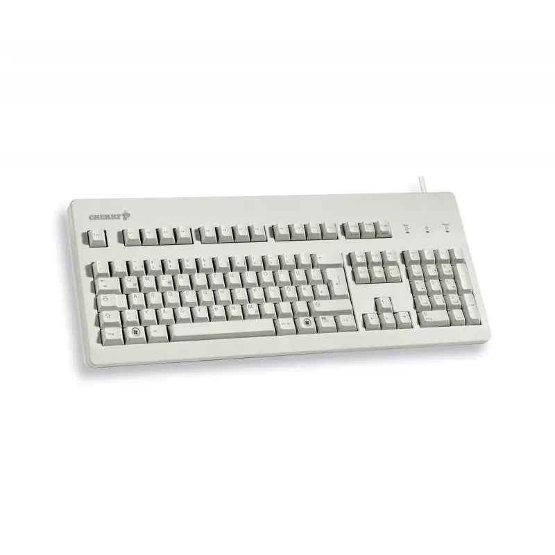 Mechaninė pilno dydžio klaviatūra CHERRY G80-3000 USB QWERTY UK English pilka, 105 klavišai, 1,75 m laidas
