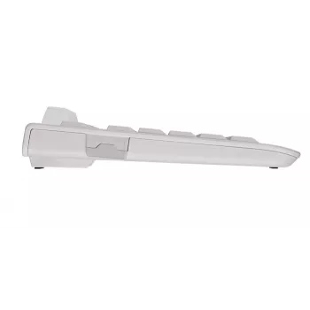 CHERRY KC 1000 SC klaviatūra universali USB AZERTY belgiška balta