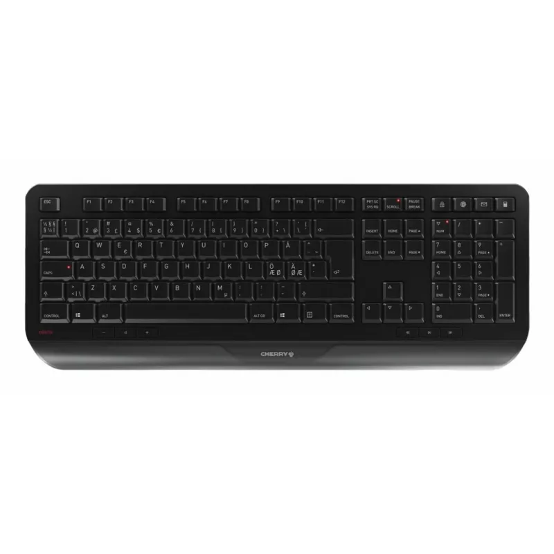 CHERRY GENTIX DESKTOP, pilno dydžio (100 %), belaidis, RF belaidis, QWERTY, juodas, pelė komplekte