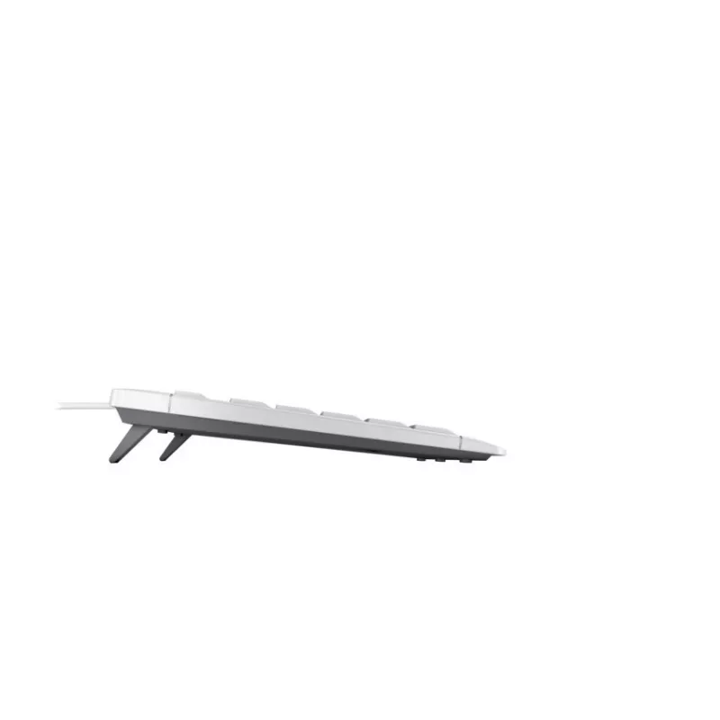 Klaviatūra Cherry STREAM TKL laidinė USB QWERTZ šveicariška balta, žirkliniai jungikliai, 94 klavišai, 1,8 m laidas