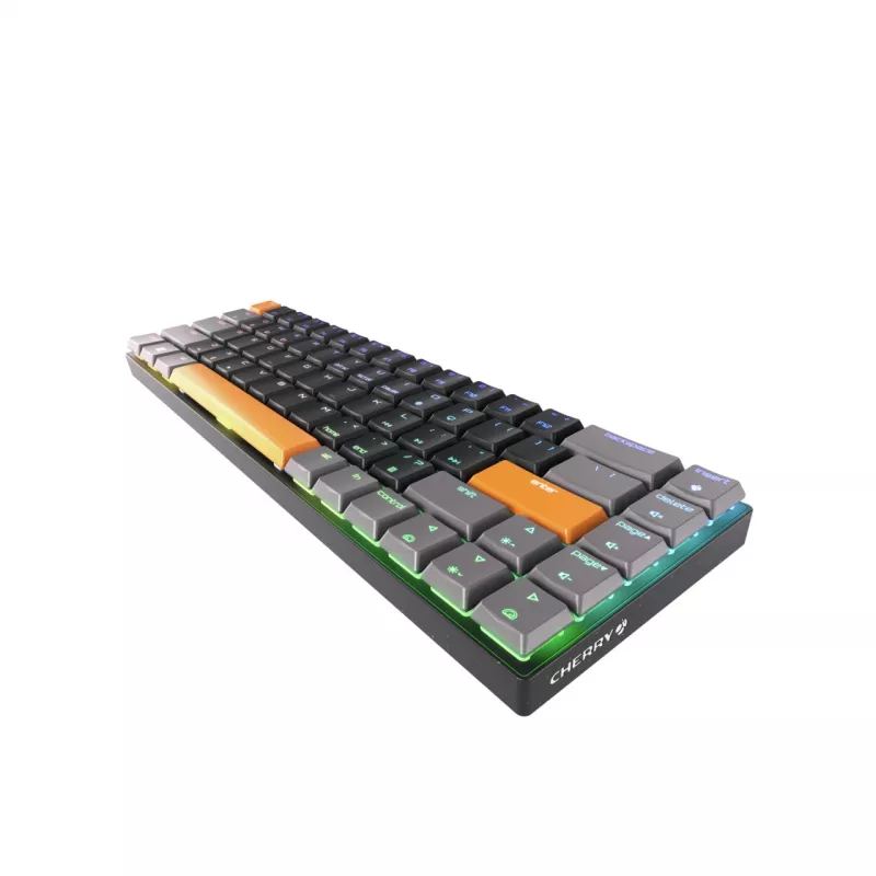 CHERRY MX-LP 2.1 Compact belaidė klaviatūra, skirta žaidimams, RF belaidis ryšys + Bluetooth, QWERTY, US English, juoda
