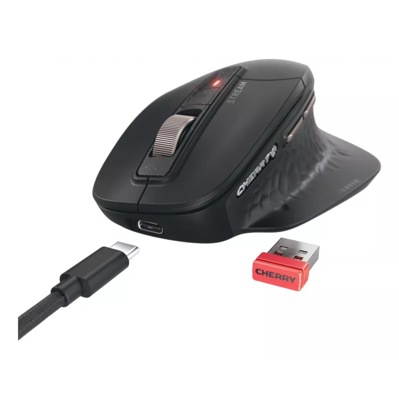 CHERRY Stream desktop ultimate klaviatūra Pelė įtraukta Namams/Biurui USB + RF belaidis + Bluetooth QWERTY Anglų Juoda