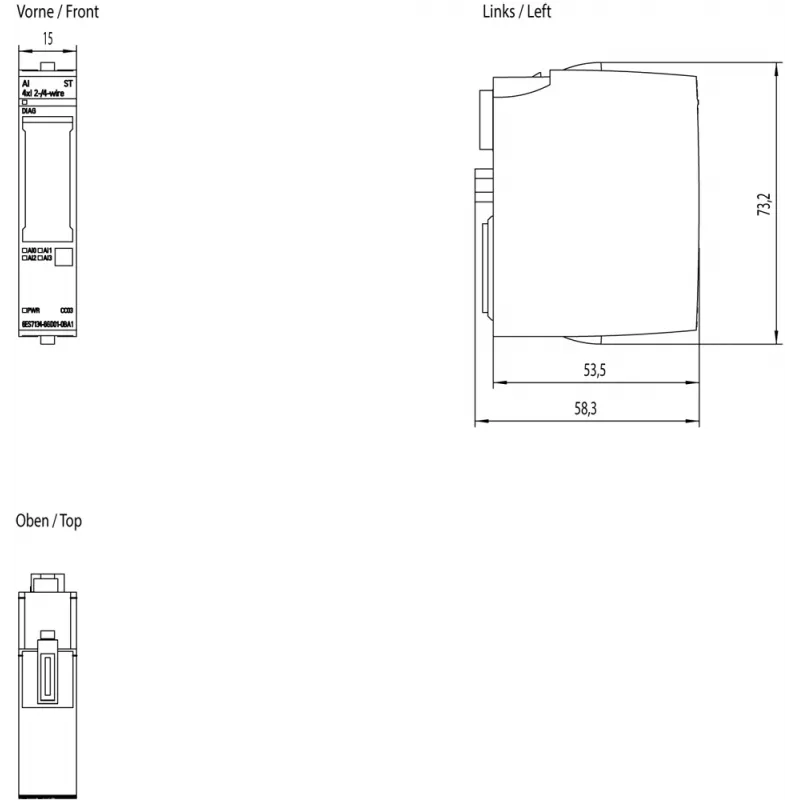 Siemens 6ES7134-6GD01-0BA1 skaitmeninis / analoginis įvesties / išvesties modulis Analoginis