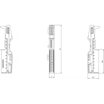 Siemens 6ES7193-6BP40-0DA1 elektros gnybtai