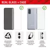 “Displex” ekrano apsauginė plėvelė + dėklas, skirtas “Google Pixel 8 Pro”, su ekologišku tvirtinimo rėmeliu, atsparus įbrėžimams