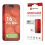 Displex Smart Glass (9H), skirtas Apple iPhone 16 Pro Max, montavimo lipdukas, nedūžtantis