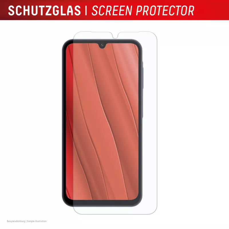Displex ekrano apsauga (10H) Samsung Galaxy A16, EASY-ON® Eco tvirtinimo rėmelis, atspari įbrėžimams