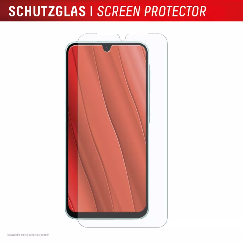 Displex ekrano apsauga (10H) Samsung Galaxy A26, EASY-ON® Eco tvirtinimo rėmelis, atspari įbrėžimams