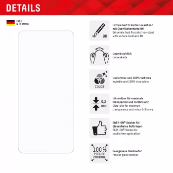 Displex Smart Glass (9H) skirtas Xiaomi Redmi Note 14, montavimo lipdukas, nedūžtantis