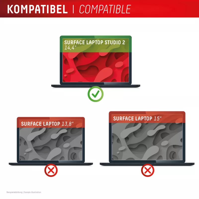 Displex PRIVACY SAFE magnetinis dvipusis privatumo filtras Surface Laptop Studio 2 14,4 colio