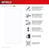 Grūdinto stiklo ekrano apsauga + dėklas Samsung Galaxy A36, e.v.i., Eko montavimo rėmelis, atspari įbrėžimams, skaidri