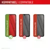 Grūdinto stiklo ekrano apsauga + dėklas Samsung Galaxy A36, e.v.i., Eko montavimo rėmelis, atspari įbrėžimams, skaidri