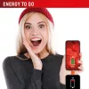 Displex Phone-to-Phone avarinis įkroviklis, USB-C į USB-C, mini kištukas + lankstus laidas, kompaktiškas 2 vnt. rinkinys
