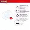 Apsauginis ekrano stiklas e.v.i. Displex 9H Glass, skirtas Galaxy Watch 8 40mm, 2 vnt. pakuotėje, itin plonas, berėmis, neatspindintis pirštų antspaudų