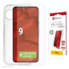 Ekrano apsauga + dėklas e.v.i., skirtas Google Pixel 9, su ekologišku montavimo rėmeliu, grūdintas stiklas, permatomas, atsparus įbrėžimams