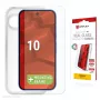 Grūdinto stiklo ekrano apsauga su dėklu, skirta „Google Pixel 10“, gamintojas e.v.i. (DISPLEX Real Glass + dėklas)