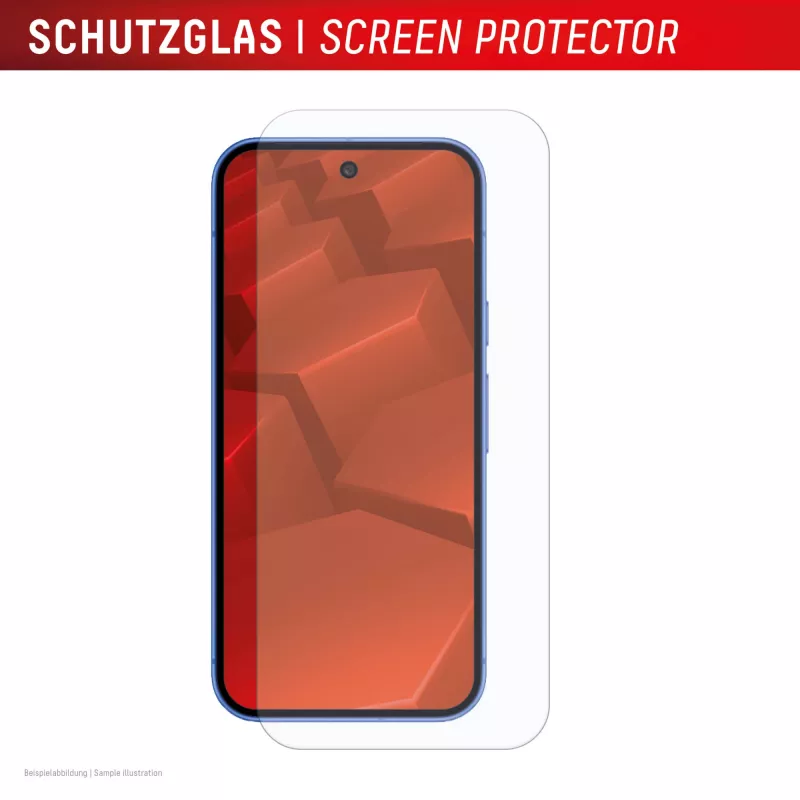 Grūdinto stiklo ekrano apsauga su dėklu, skirta „Google Pixel 10“, gamintojas e.v.i. (DISPLEX Real Glass + dėklas)