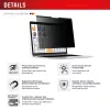 Privatumo filtras e.v.i. Displex PRIVACY SAFE magnetinis dvipusis 16 colių (16:10) nešiojamam kompiuteriui, berėmis, blizgus/matinis, 3H